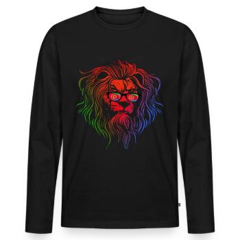 Eritrea - Männer Premium Bio Langarmshirt - Schwarz - Vorne - Nico (187cm)