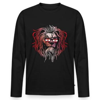 Polynésie française - T-shirt manches longues Premium bio Homme - noir - Devant - Nico (187cm)