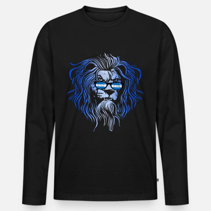 Honduras - Männer Premium Bio Langarmshirt - Schwarz
