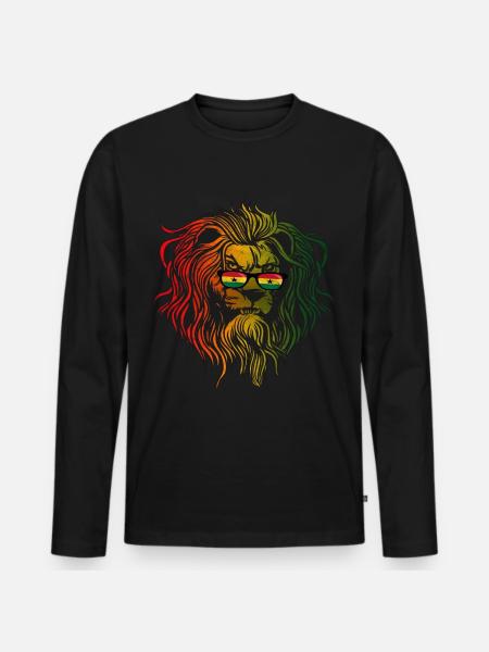Ghana - Men's Premium Organic Long Sleeve Shirt - black