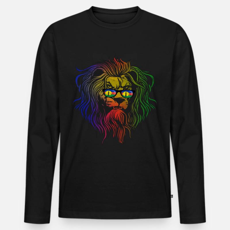 Neukaledonien - Männer Premium Bio Langarmshirt - Schwarz