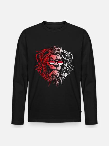 Monaco - Men's Premium Organic Long Sleeve Shirt - black