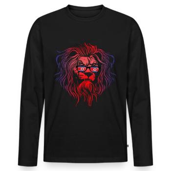 Corée du Nord - T-shirt manches longues Premium bio Homme - noir - Devant - Nico (187cm)