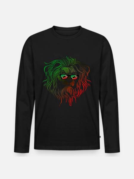 Saint Kitts and Nevis - Men's Premium Organic Long Sleeve Shirt - black