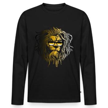 Empire russe - T-shirt manches longues Premium bio Homme - noir - Devant - Nico (187cm)