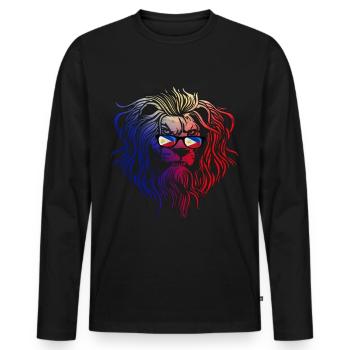 Philippinen - Männer Premium Bio Langarmshirt - Schwarz - Vorne - Nico (187cm)