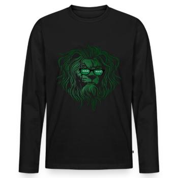 Saudi Arabia - Men's Premium Organic Long Sleeve Shirt - black - Front - Nico (187cm)