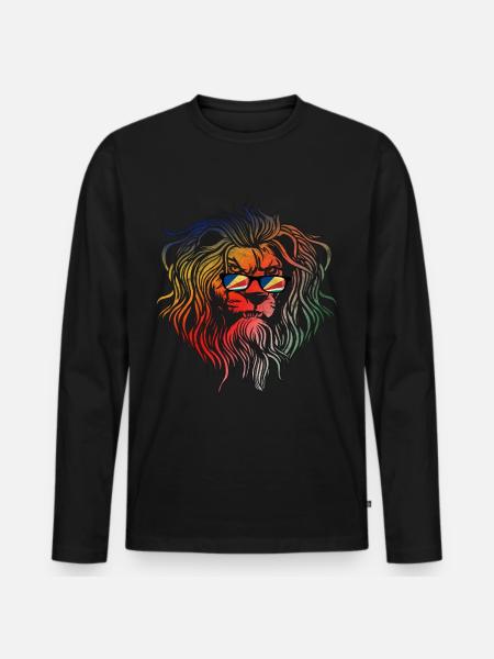 Seychelles - Men's Premium Organic Long Sleeve Shirt - black