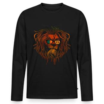 Sri Lanka - Männer Premium Bio Langarmshirt - Schwarz - Vorne - Nico (187cm)