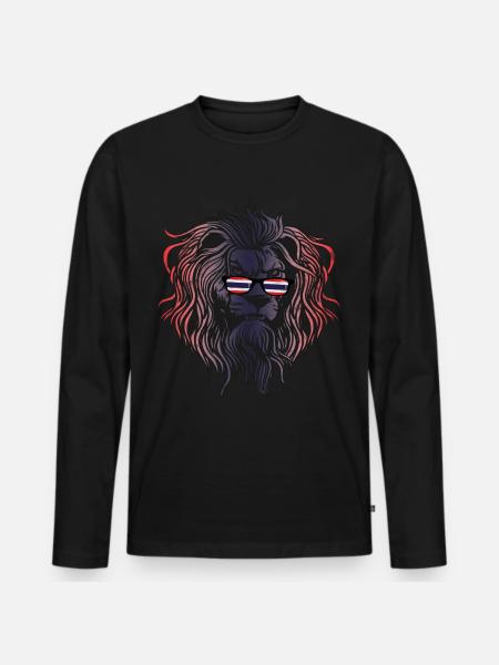 Thailand - Men's Premium Organic Long Sleeve Shirt - black