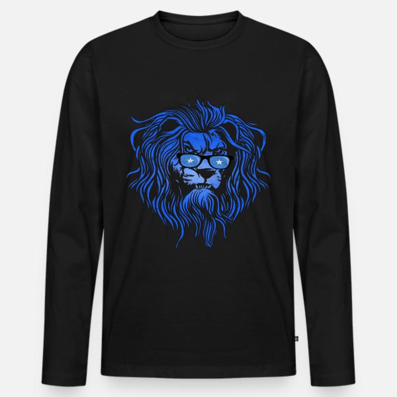 Somalia - Männer Premium Bio Langarmshirt - Schwarz