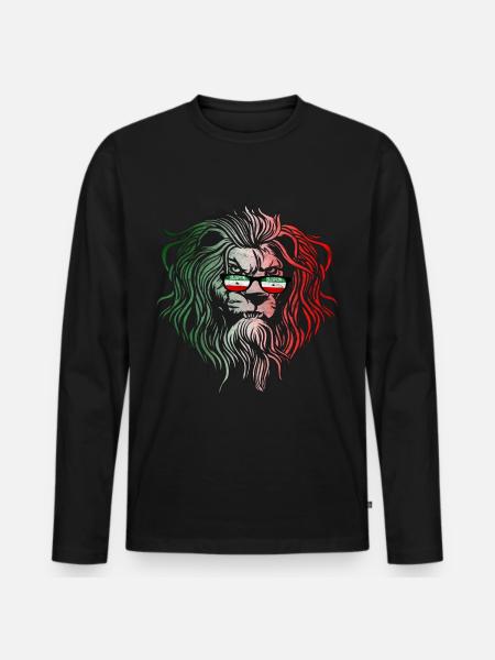 Somaliland - Men's Premium Organic Long Sleeve Shirt - black