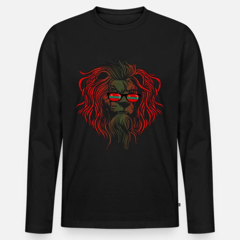 Transnistrien - Männer Premium Bio Langarmshirt - Schwarz