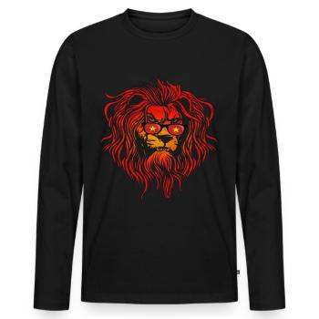 Vietnam - Men's Premium Organic Long Sleeve Shirt - black - Front - Nico (187cm)