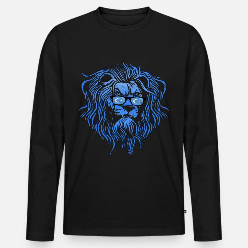 Uiguren - Männer Premium Bio Langarmshirt - Schwarz