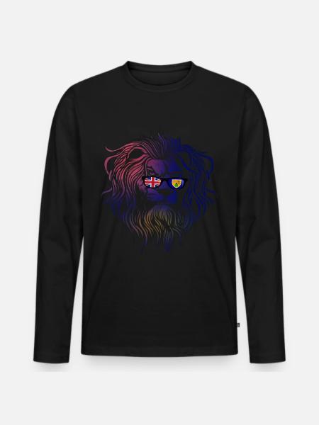 Turks and Caicos Islands - Men's Premium Organic Long Sleeve Shirt - black