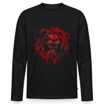 Trinité et Tobago - T-shirt manches longues Premium bio Homme - noir - Devant - Nico (187cm)