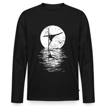 Pole Dance Dancer, Pole Dance, Pole Dancing - T-shirt manches longues Premium bio Homme - noir - Devant - Nico (187cm)