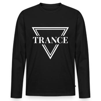 Trance House Party EDM Festival Goa Electro Rave - T-shirt manches longues Premium bio Homme - noir - Devant - Nico (187cm)
