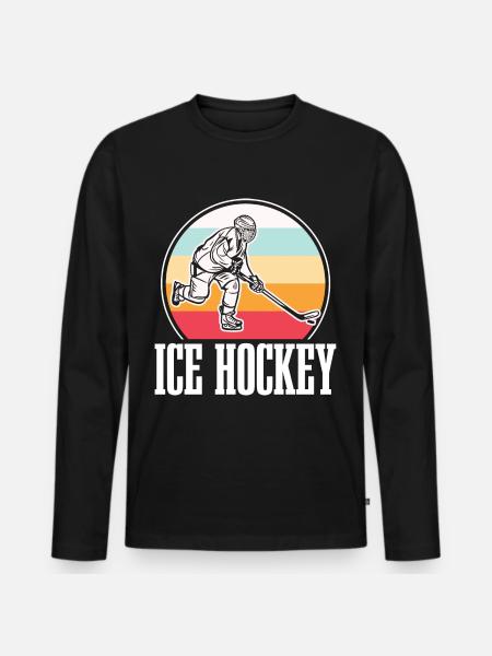Eishockey - Men's Premium Organic Long Sleeve Shirt - black