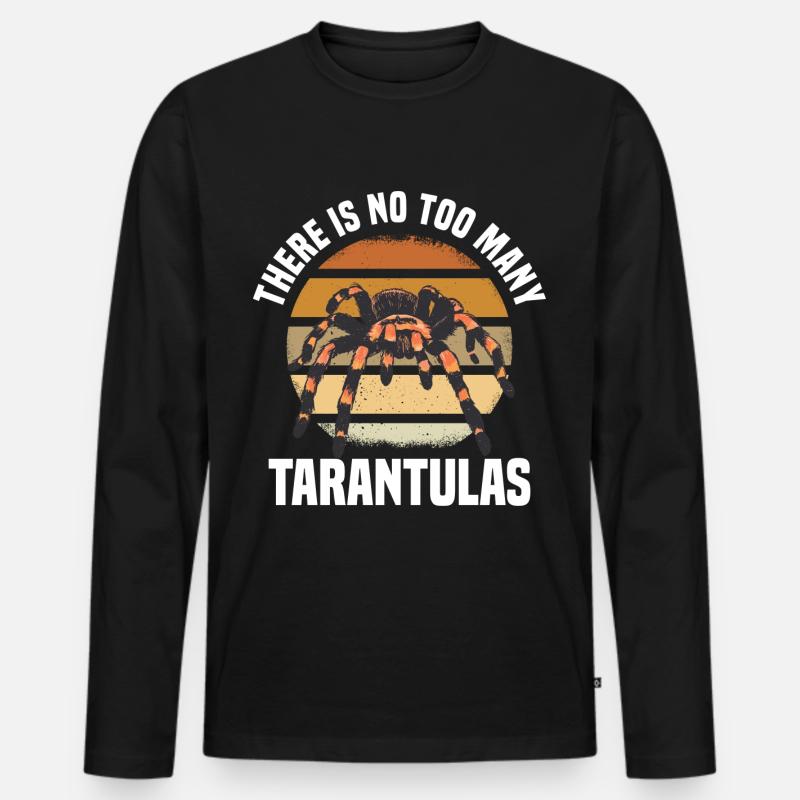 Tarantula - Männer Premium Bio Langarmshirt - Schwarz