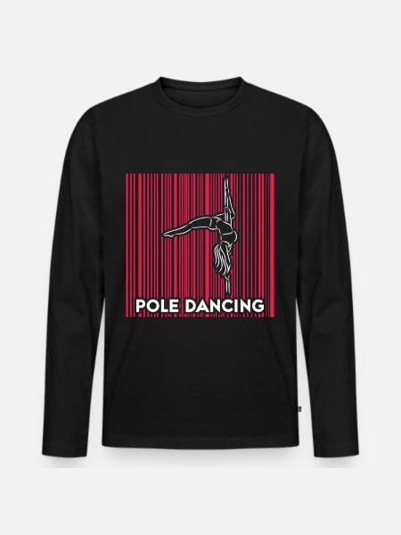 Pole Dance Dancer, Pole Dance, Pole Dancing - Men's Premium Organic Long Sleeve Shirt - black