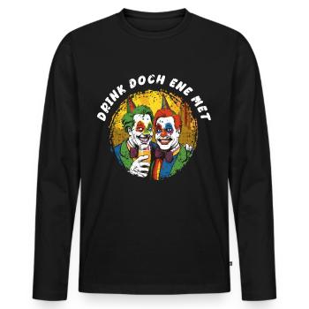 Karneval Kölle Alaaf Eskaliert Singen Tanzen Köln - Männer Premium Bio Langarmshirt - Schwarz - Vorne - Nico (187cm)