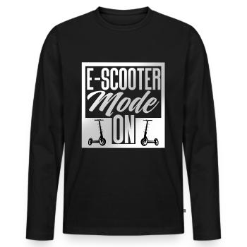 E Scooter Scooter Scooter Scooter électrique - T-shirt manches longues Premium bio Homme - noir - Devant - Nico (187cm)