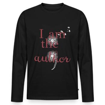 Santé mentale Dépression Point-virgule - T-shirt manches longues Premium bio Homme - noir - Devant - Nico (187cm)