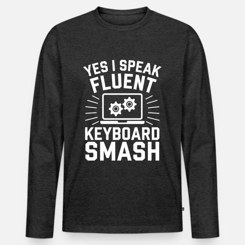 Administrator Support Nerd Computer Tech Männer Premium Bio Langarmshirt