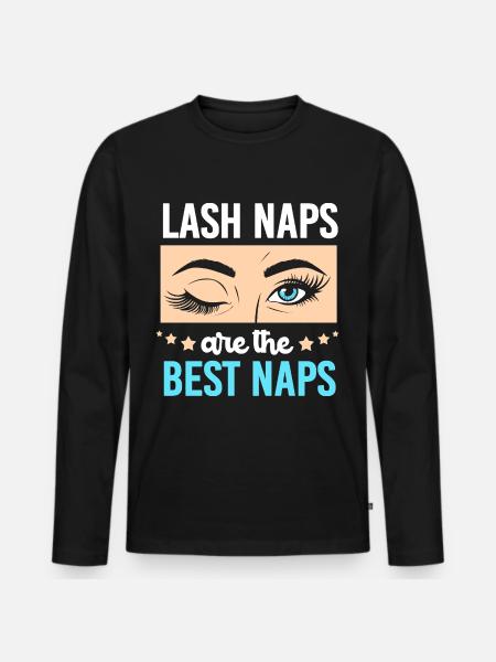Make-up Cosmetics Beautician - Men's Premium Organic Long Sleeve Shirt - black