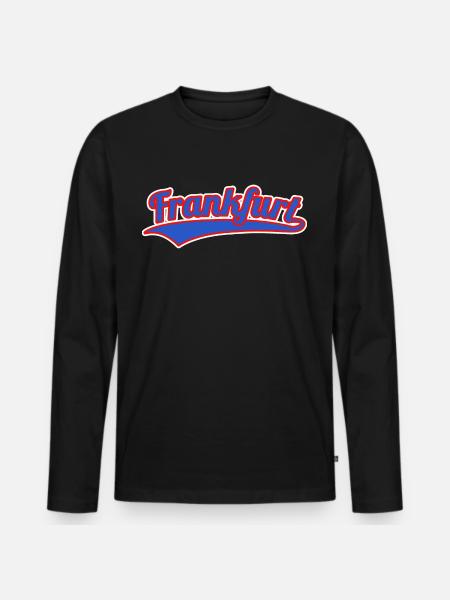 Frankfurt Germany Souvenir - Men's Premium Organic Long Sleeve Shirt - black