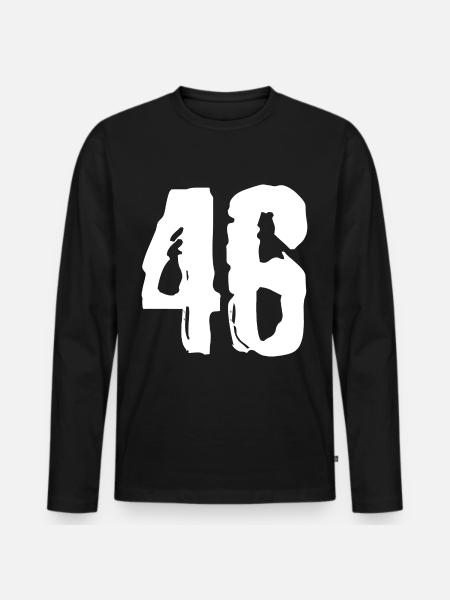 Maillot numéro 46 - T-shirt manches longues Premium bio Homme - noir