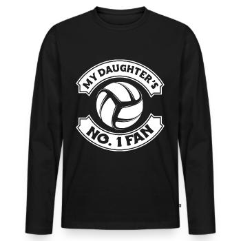 Volleyball Beach Volleyball - Men's Premium Organic Long Sleeve Shirt - black - Front - Nico (187cm)