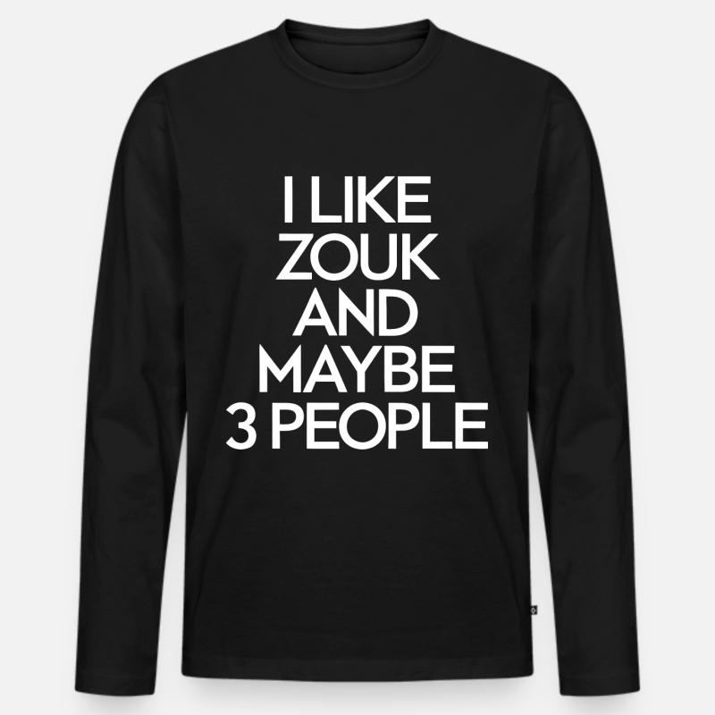 Zouk-Tanz-Geschenk - Männer Premium Bio Langarmshirt - Schwarz