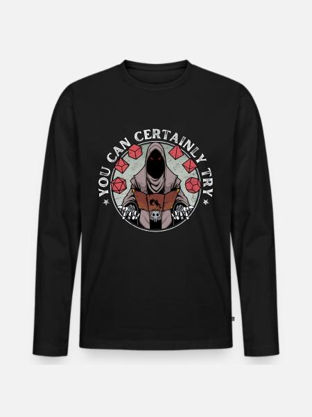 Dragons you can certainly try DM mystique - Men's Premium Organic Long Sleeve Shirt - black