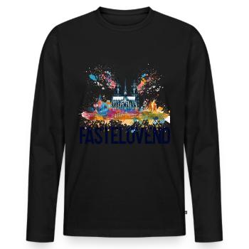 Cologne Kölle Carnaval Gebützt Kölle Alaaf Jeck Party - T-shirt manches longues Premium bio Homme - noir - Devant - Nico (187cm)