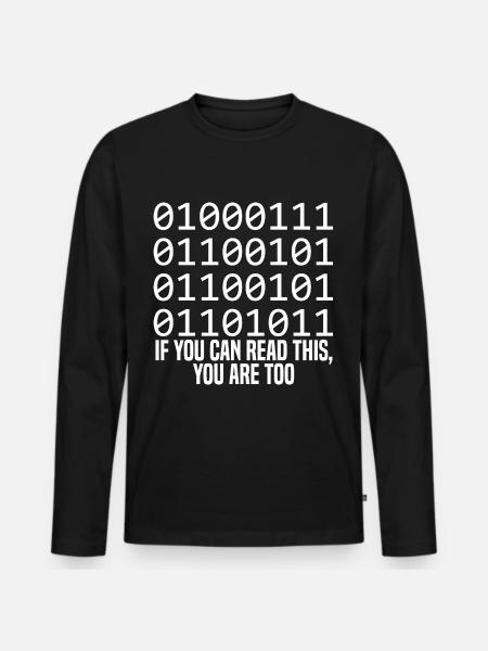 Programmierer Coder Software Entwickler - Männer Premium Bio Langarmshirt - Schwarz