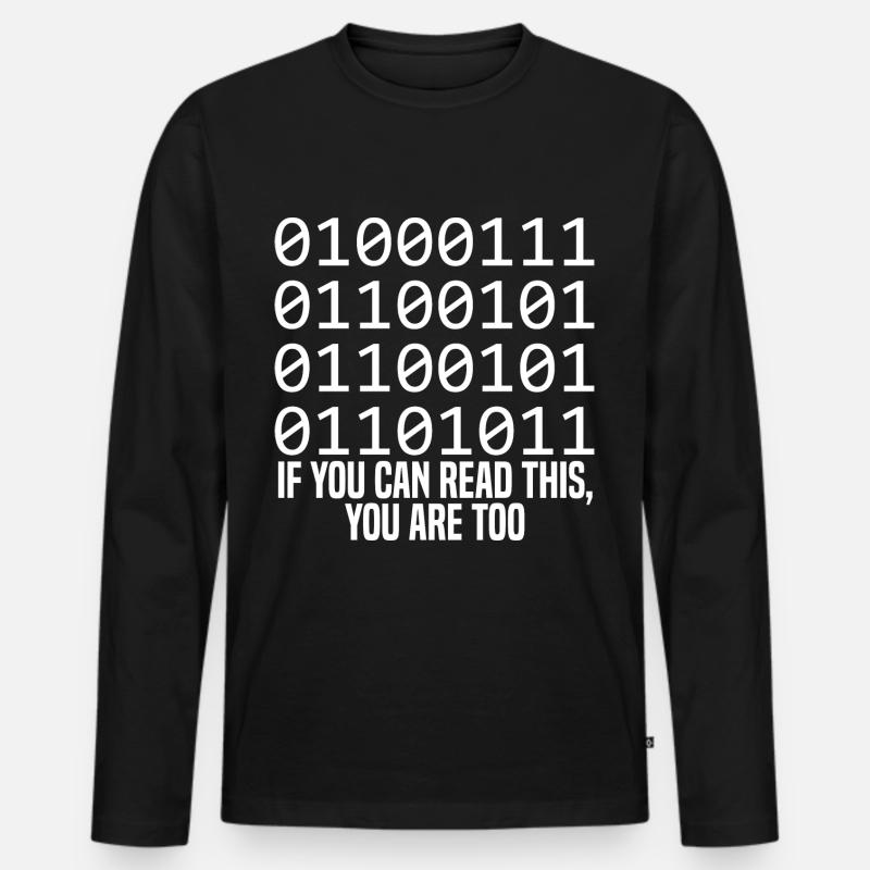 Programmierer Coder Software Entwickler - Männer Premium Bio Langarmshirt - Schwarz