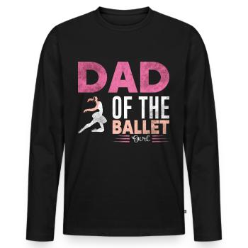 Ballet Dancer Father Ballet - Men's Premium Organic Long Sleeve Shirt - black - Front - Nico (187cm)