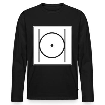 Masonic Illuminati - Men's Premium Organic Long Sleeve Shirt - black - Front - Nico (187cm)