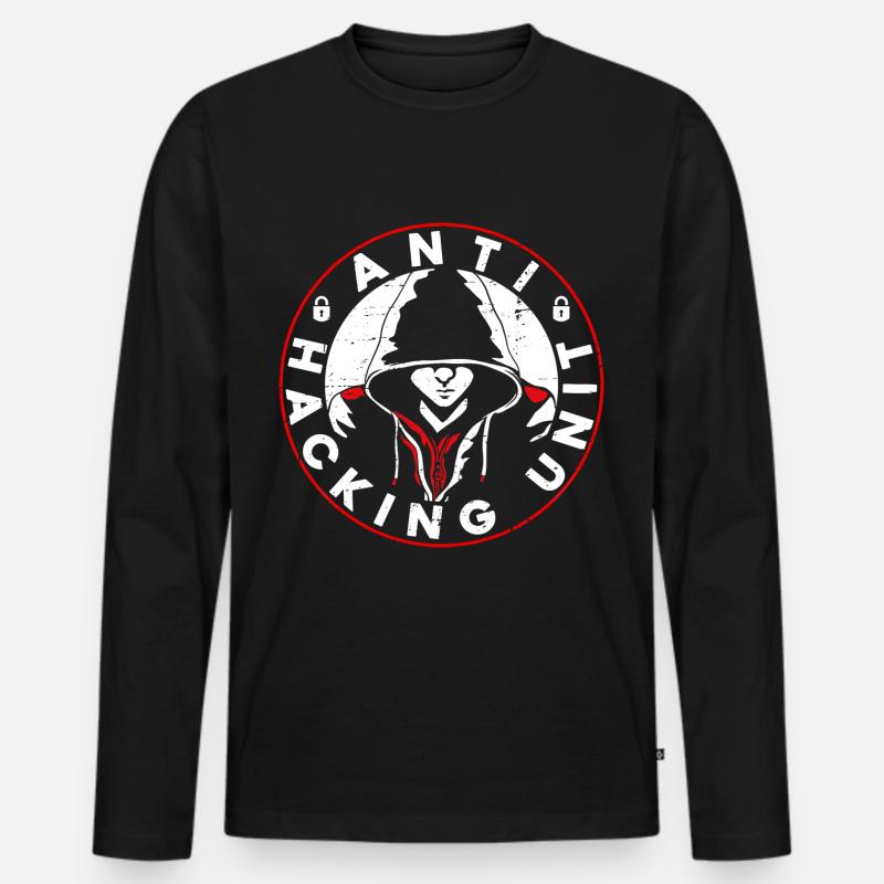 Programmer Coder Software Developer - Men's Premium Organic Long Sleeve Shirt - black
