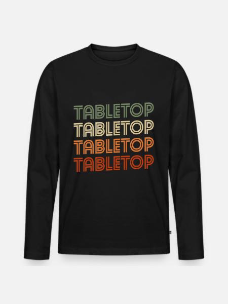 Tabletop Dice Board Game Board - Men's Premium Organic Long Sleeve Shirt - black