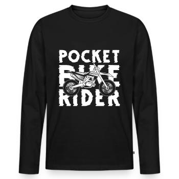 Motocross Enduro Dreck - Männer Premium Bio Langarmshirt - Schwarz - Vorne - Nico (187cm)