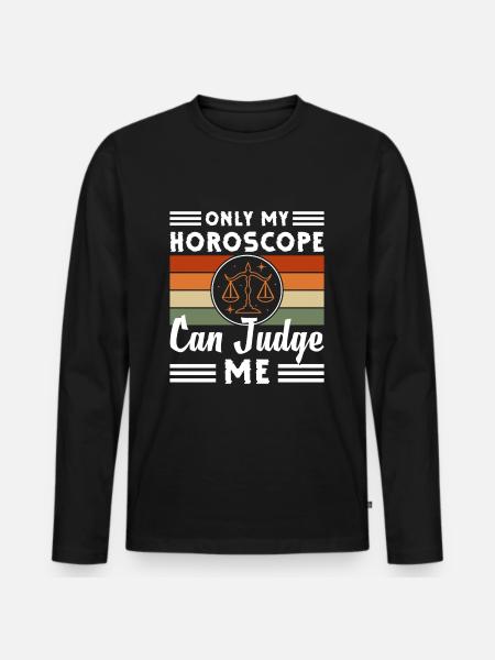 Birthday Horoscope September - Men's Premium Organic Long Sleeve Shirt - black
