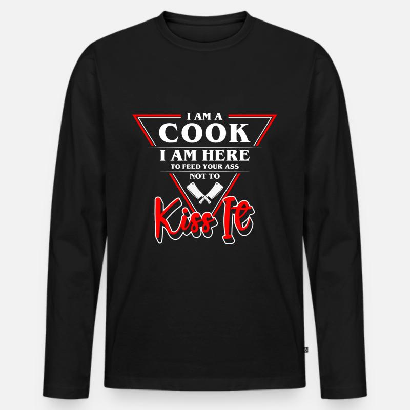 Küchenchef Beruf Kochkunst - Männer Premium Bio Langarmshirt - Schwarz