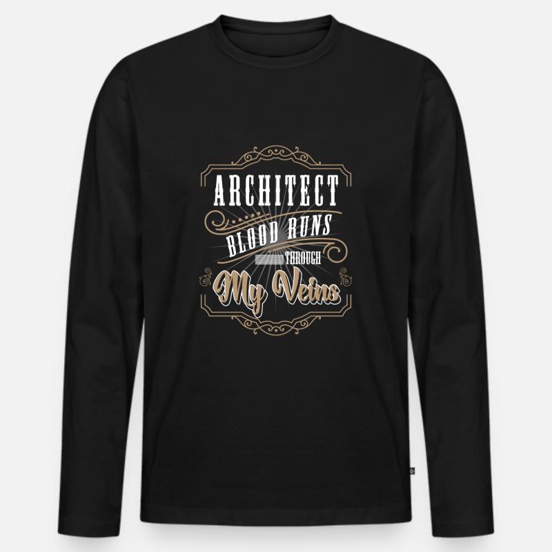 Engineer Construction Site Student Construction - Men's Premium Organic Long Sleeve Shirt - black