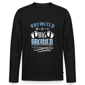 Celebrate Drinking Men's Evening - Men's Premium Organic Long Sleeve Shirt - black - Front - Nico (187cm)