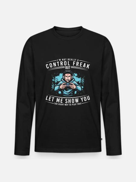 E-Sport Zocken Turnier Games - Männer Premium Bio Langarmshirt - Schwarz