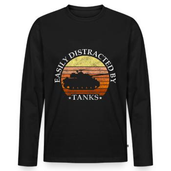 Leopard Fighting Power - Men's Premium Organic Long Sleeve Shirt - black - Front - Nico (187cm)